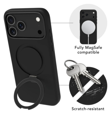 DBRAMANTE Roskilde MagSafe Kickstand ICON für iPhone 18 Pro Max - Midnight