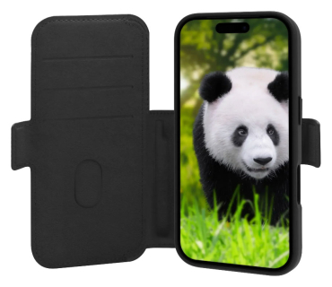 DBRAMANTE Lynge Magsafe Leder 2-in1 Folio Case für iPhone 18 Pro - Schwarz