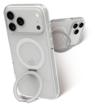 DBRAMANTE Iceland Ultra D3O MagSafe Kickstand für iPhone 18 Pro - Clear