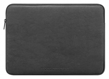 WOODCESSORIES Eco Sleeve für MacBook 15/16", schwarz