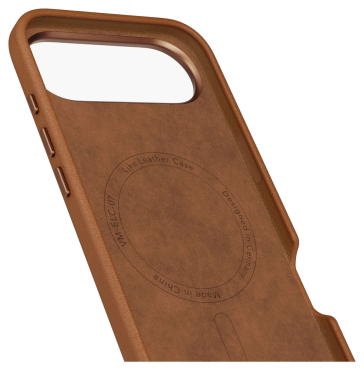VONMÄHLEN Kunstleder-Folio für iPhone Air, MagSafe, braun