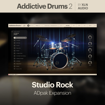 XLN AUDIO Addictive Drums 2: Studio Rock ADpak (Download)