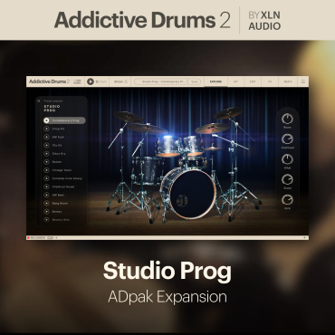 XLN AUDIO Addictive Drums 2: Studio Prog ADpak (Download)