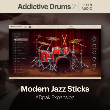 XLN AUDIO Addictive Drums 2: Modern Jazz Sticks ADpak (Download)