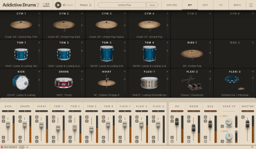 XLN AUDIO Addictive Drums 2: United Pop ADpak (Download)