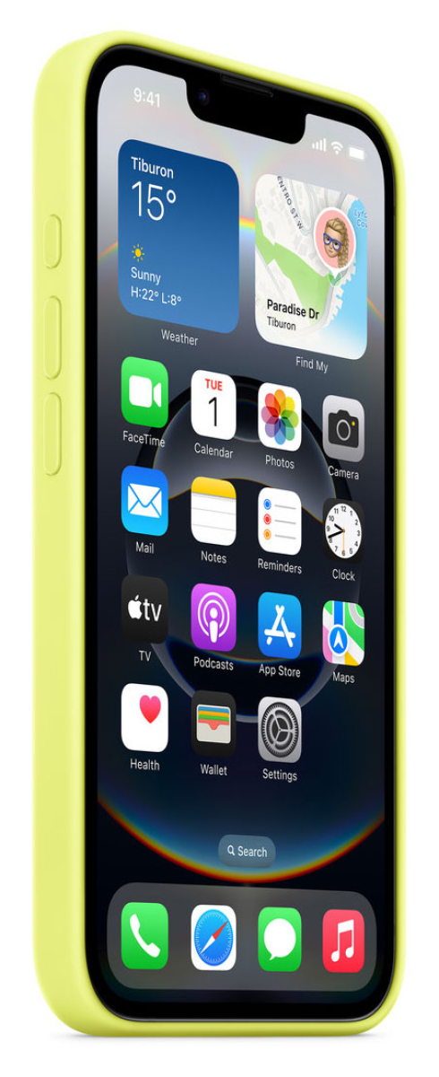 APPLE iPhone 16e Silikon Case, neongelb