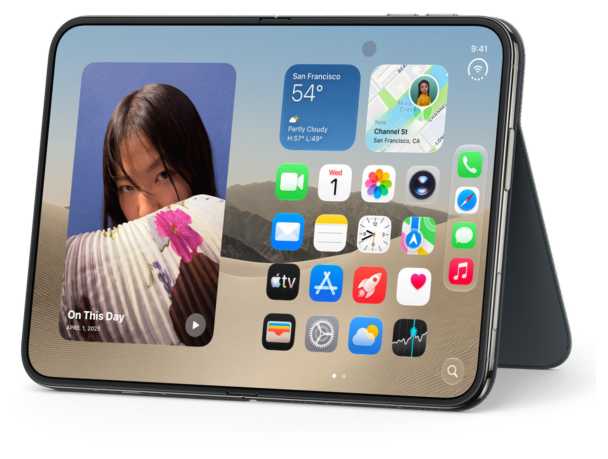 APPLE iPhone Duo Folio mit Standfuß - Navyblau
