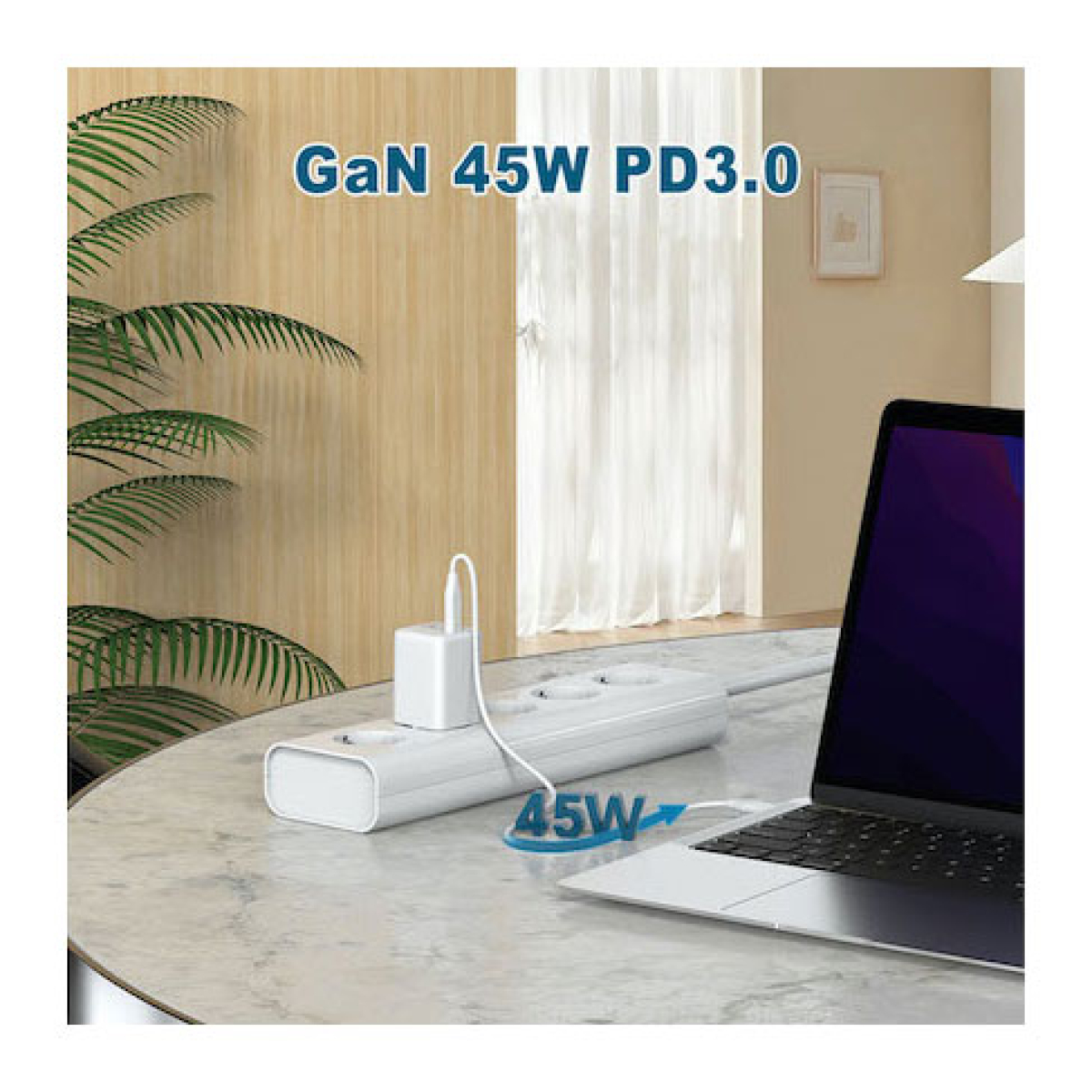 LMP Dual Port Power Adapter 45W, USB-C