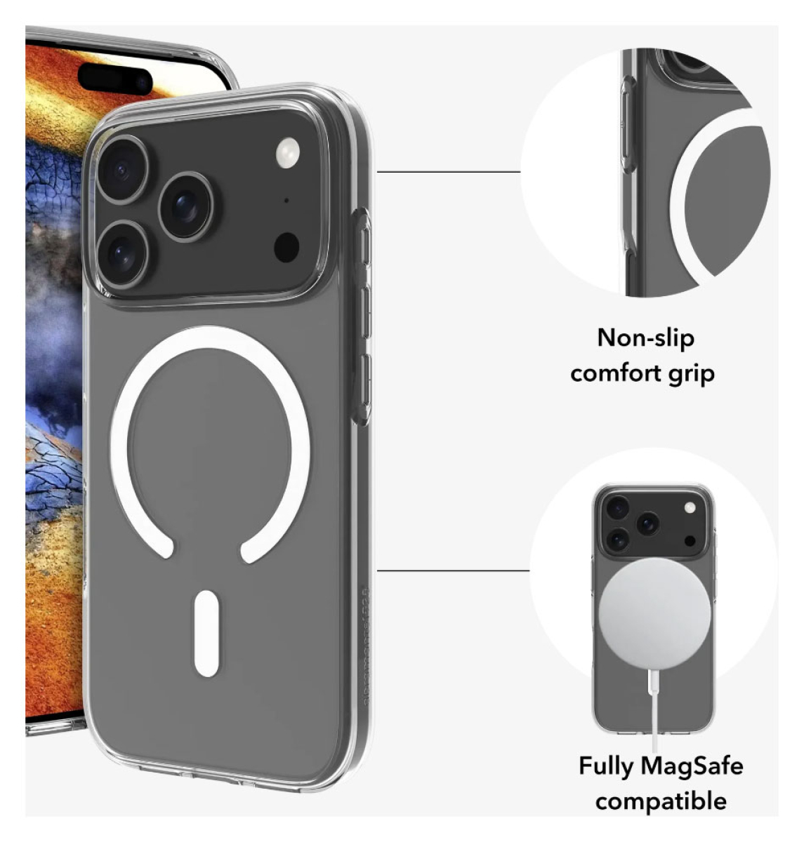DBRAMANTE Greenland Pro MagSafe Case für iPhone 18 Pro Max - Clear