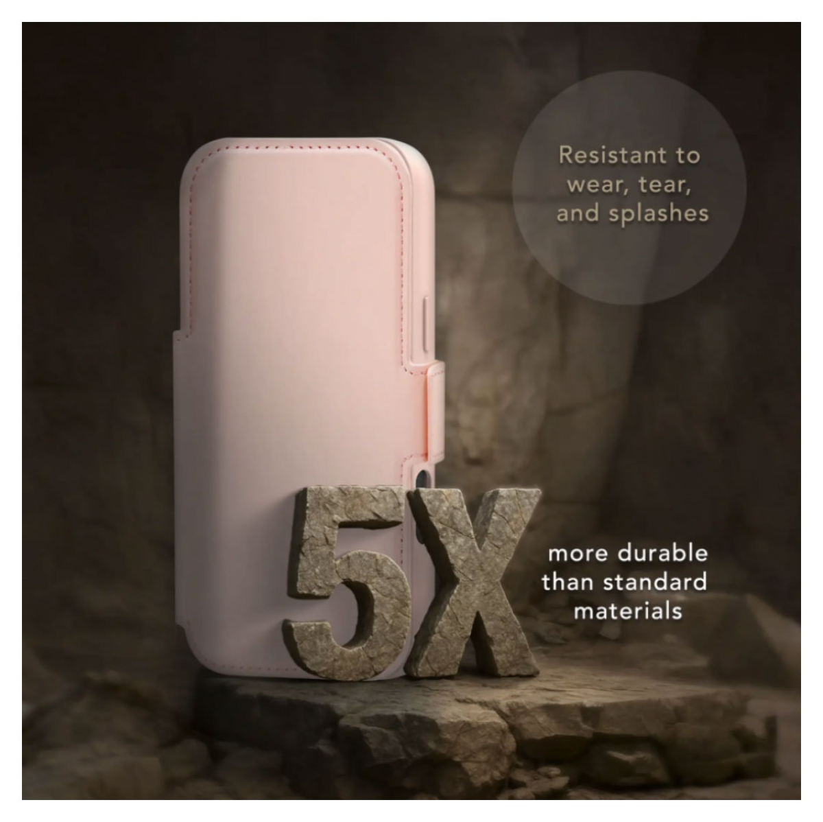 DBRAMANTE Lynge Magsafe ICON 2-in1 Folio Case für iPhone 18 Pro - Pink Sand