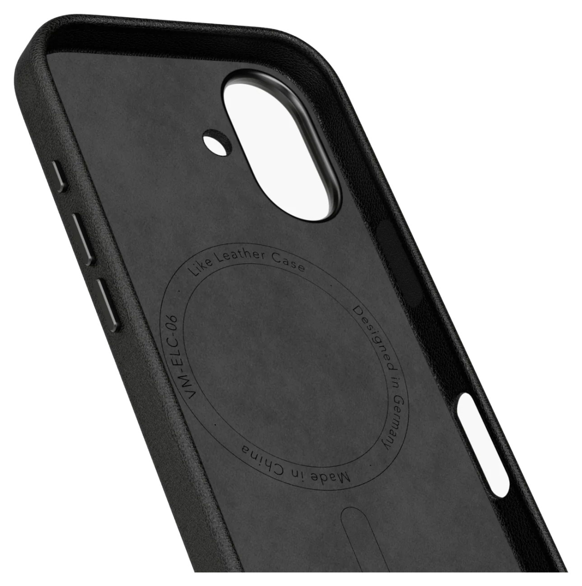VONMÄHLEN Kunstleder-Folio für iPhone 17, MagSafe, schwarz