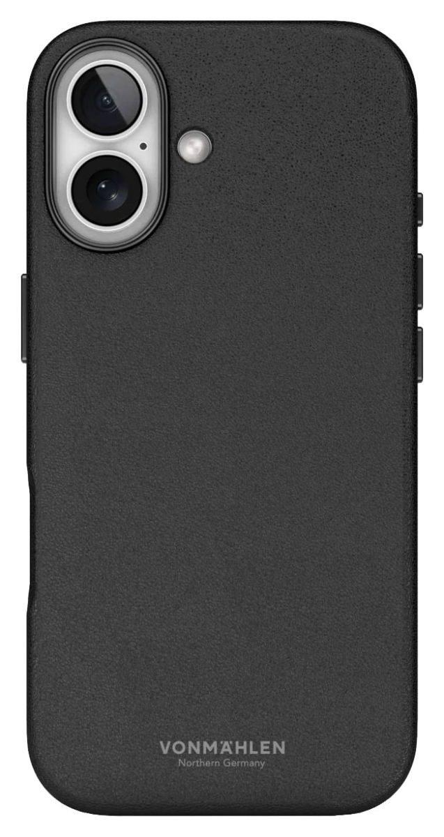 VONMÄHLEN Kunstleder-Folio für iPhone 17, MagSafe, schwarz