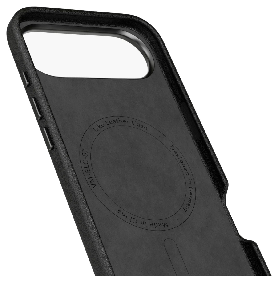 VONMÄHLEN Kunstleder-Folio für iPhone Air, MagSafe, schwarz