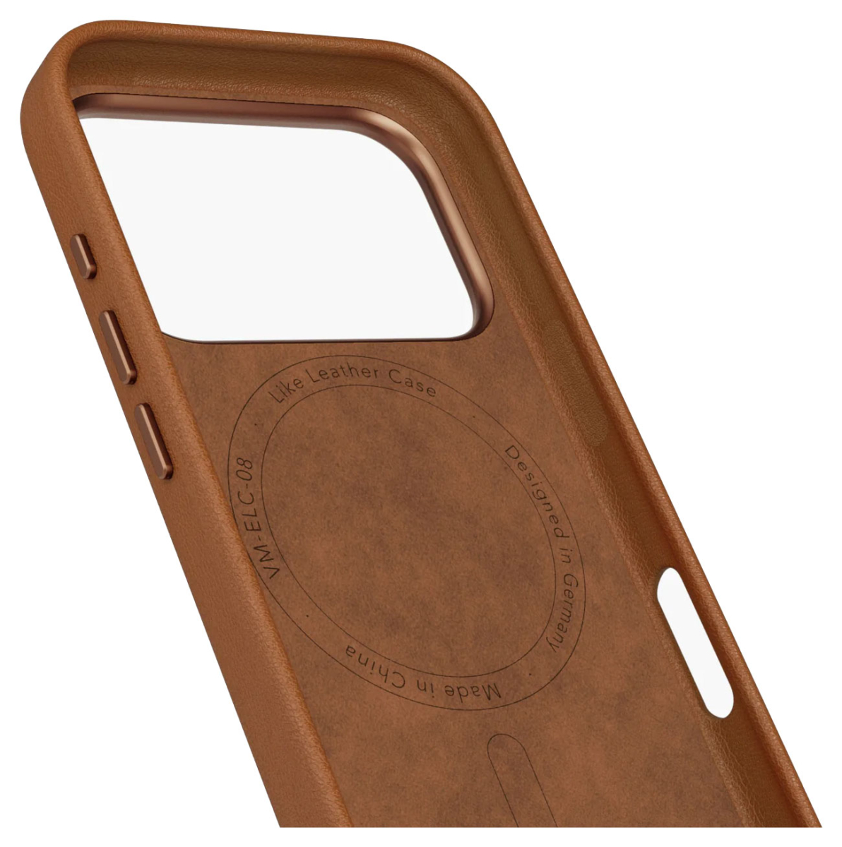 VONMÄHLEN Kunstleder-Folio für iPhone 17 Pro Max, MagSafe, braun