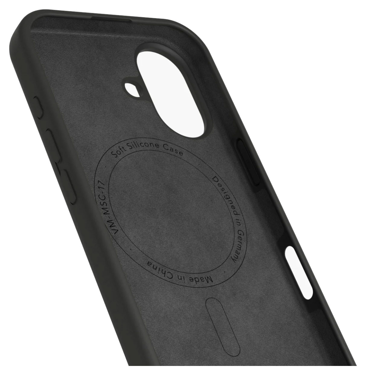 VONMÄHLEN Silikon-Case für iPhone 17, MagSafe, schwarz