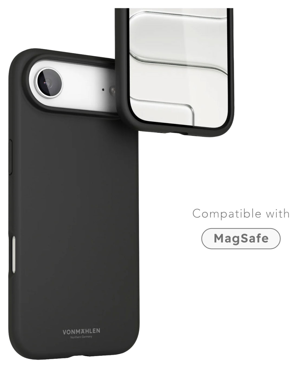VONMÄHLEN Silikon-Case für iPhone Air, MagSafe, schwarz