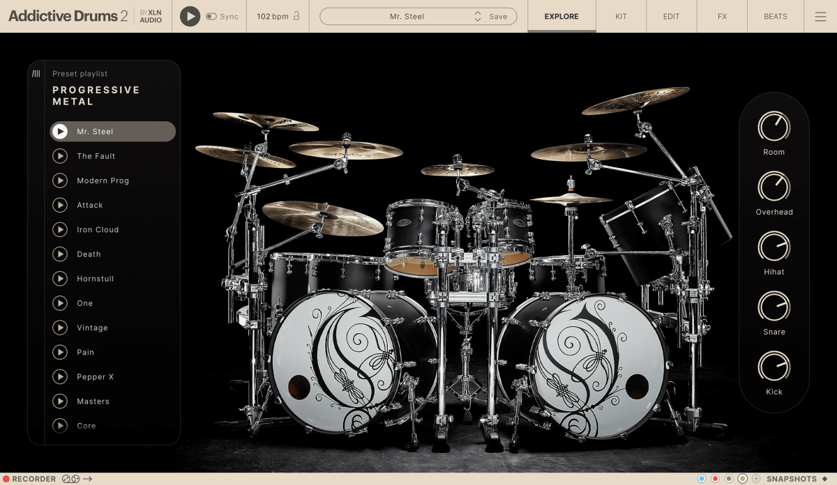 XLN AUDIO Addictive Drums 2: Progressive Metal ADpak (Download)