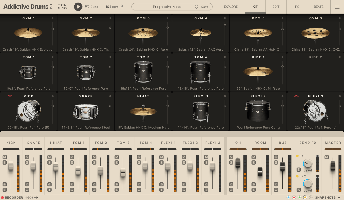 XLN AUDIO Addictive Drums 2: Progressive Metal ADpak (Download)