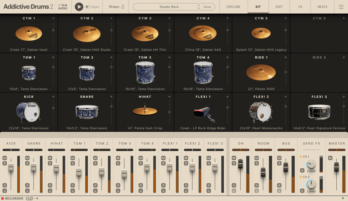 XLN AUDIO Addictive Drums 2: Studio Rock ADpak (Download)