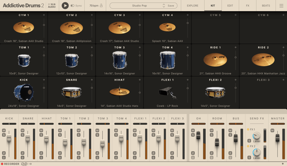 XLN AUDIO Addictive Drums 2: Studio Pop ADpak (Download)
