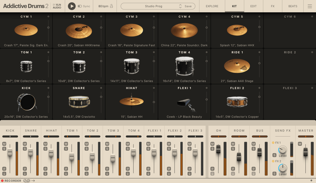 XLN AUDIO Addictive Drums 2: Studio Prog ADpak (Download)