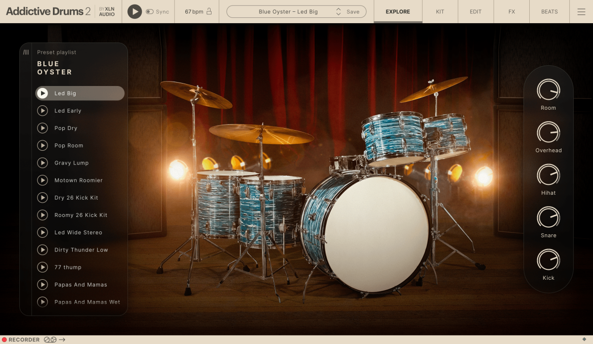 XLN AUDIO Addictive Drums 2: Blue Oyster ADpak (Download)