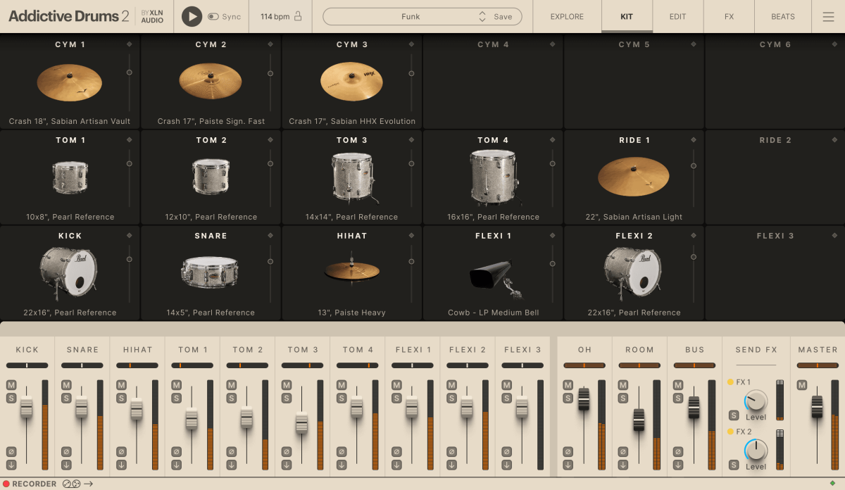 XLN AUDIO Addictive Drums 2: Funk ADpak (Download)