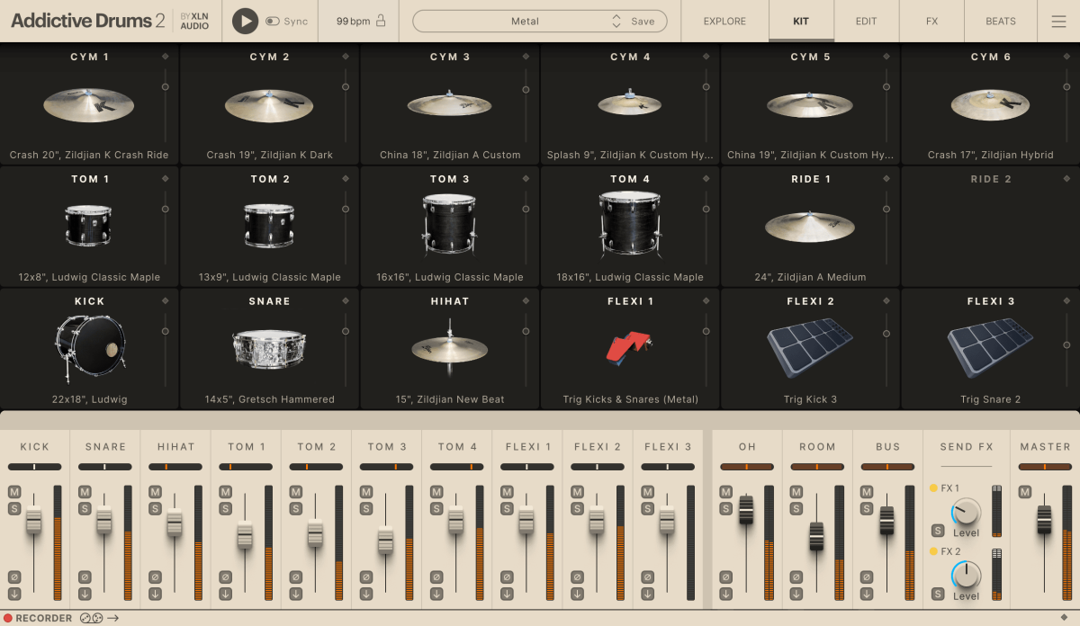 XLN AUDIO Addictive Drums 2: Metal ADpak (Download)