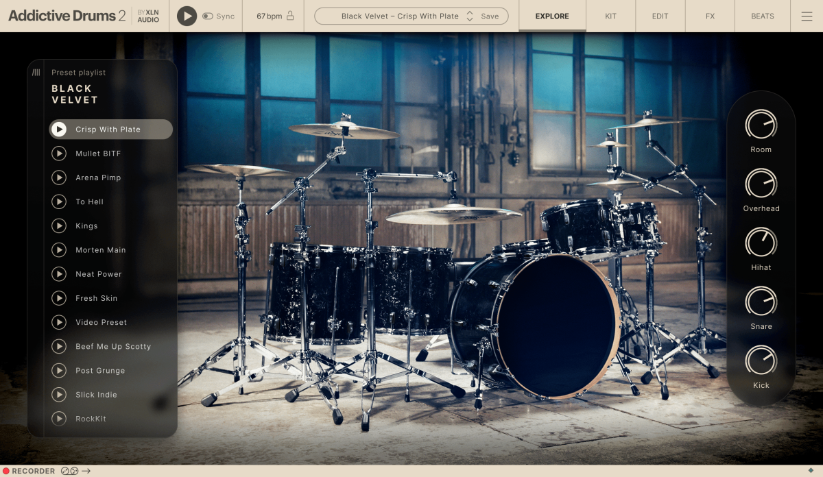XLN AUDIO Addictive Drums 2: Black Velvet ADpak (Download)