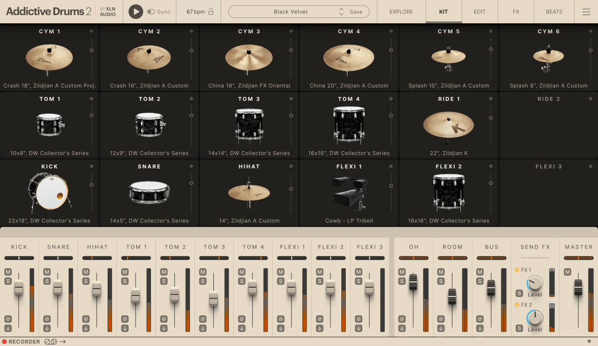 XLN AUDIO Addictive Drums 2: Black Velvet ADpak (Download)