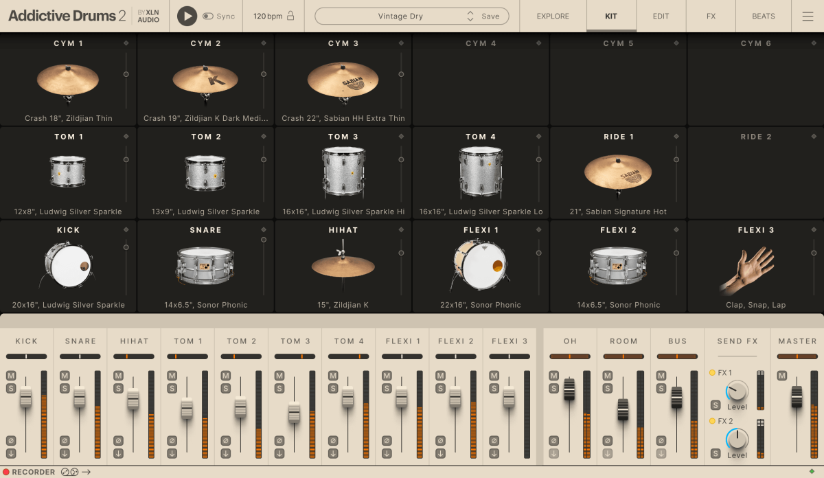 XLN AUDIO Addictive Drums 2: Vintage Dry ADpak (Download)