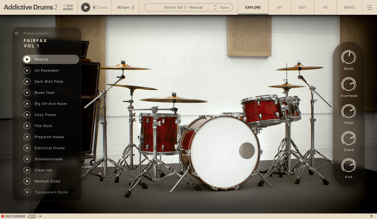 XLN AUDIO Addictive Drums 2: Fairfax Vol. 1 ADpak (Download)
