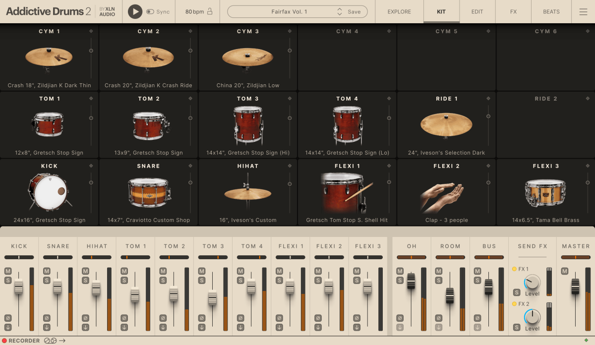XLN AUDIO Addictive Drums 2: Fairfax Vol. 1 ADpak (Download)