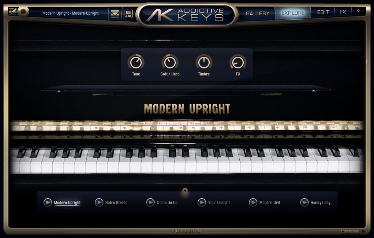 XLN AUDIO AK: Modern Upright (Download)