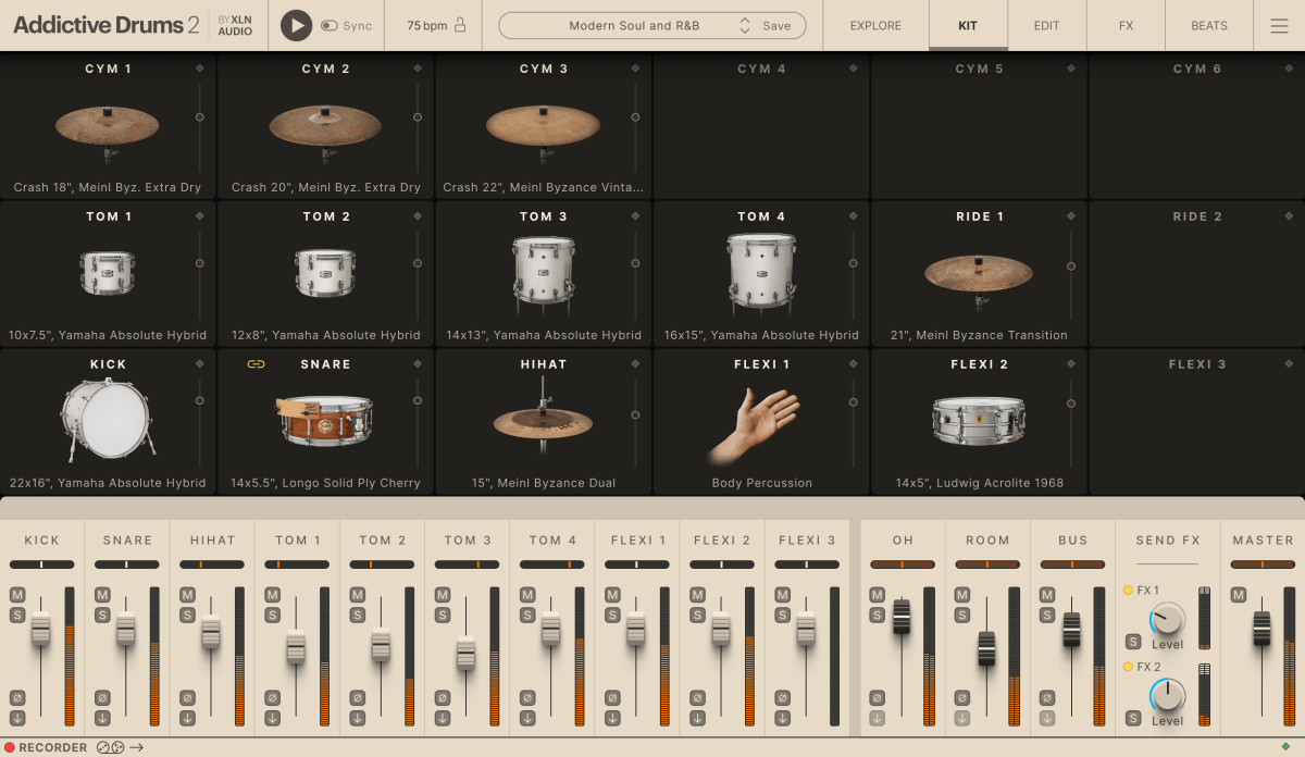 XLN AUDIO Addictive Drums 2: Modern Soul and R&B ADpak (Download)