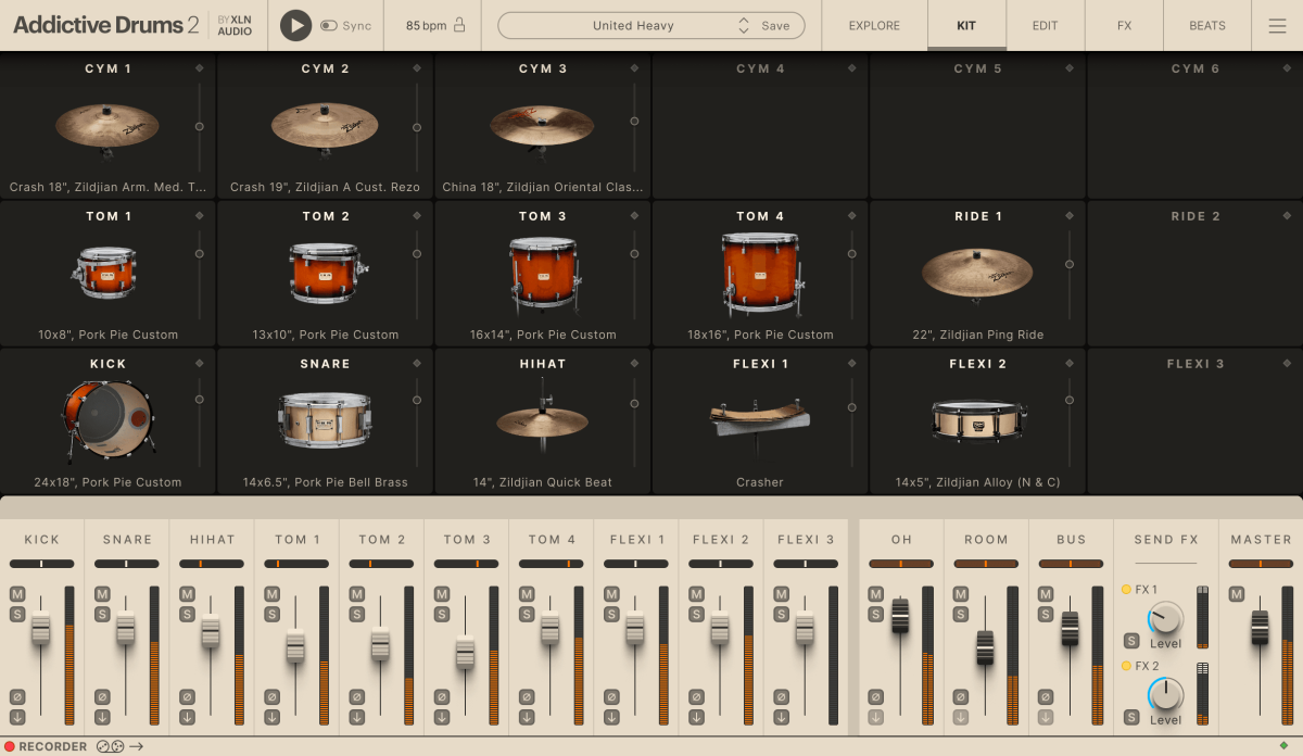 XLN AUDIO Addictive Drums 2: United Heavy ADpak (Download)
