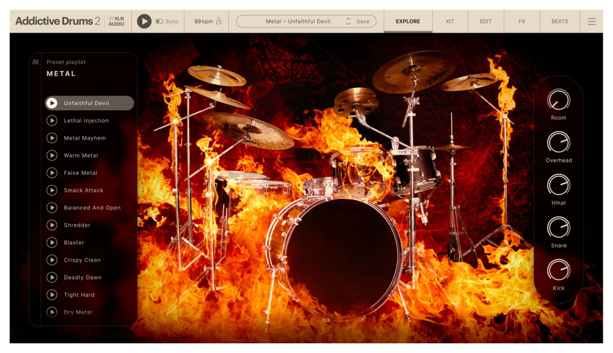 XLN AUDIO Addictive Drums 2: Metal Collection (Download)