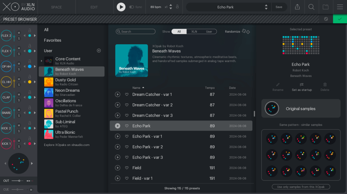 XLN AUDIO XO Expansion: Beneath Waves by Robot Koch (Download)