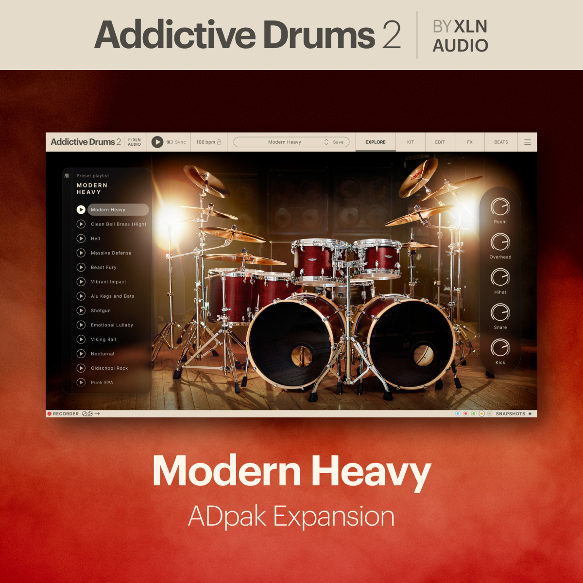 XLN AUDIO Addictive Drums 2: Modern Heavy ADpak (Download)