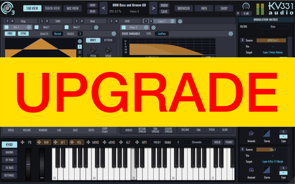 KV331 SynthMaster 3 < SM One UPG (Download)