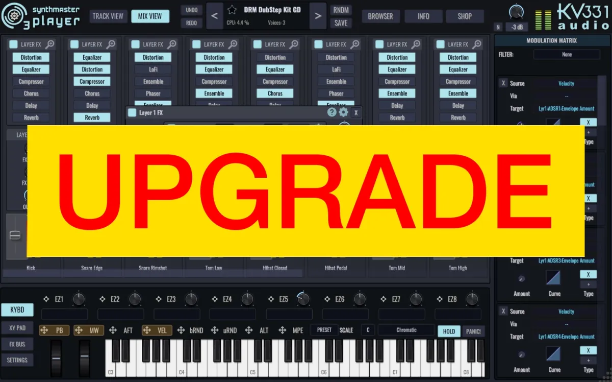 KV331 SynthMaster 3 Player < SynthMaster One Upg (Download)